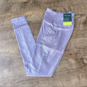 TEK GEAR XS Light Purple Shimmer Full Length Leggings